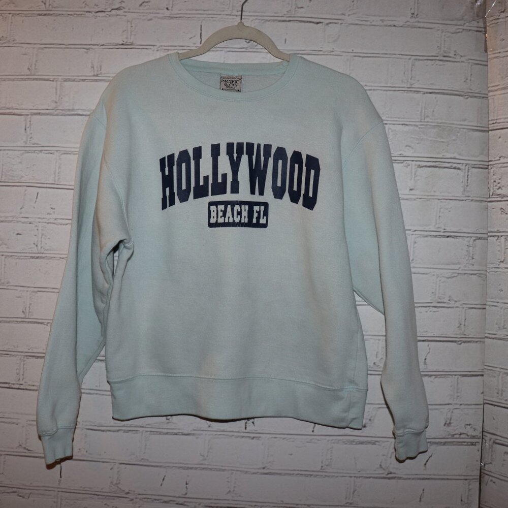 🌴🤍 Pacific & Co Hollywood Beach FL Sweatshirt · Size Small